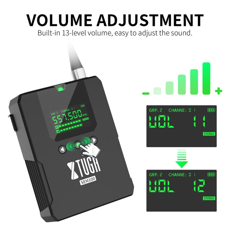 XTUGA SEM100 Professional Wireless In Ear Monitor System 1 BodyPacks(AU Plug) - free shipping - PMC Jewellery - Order now!
