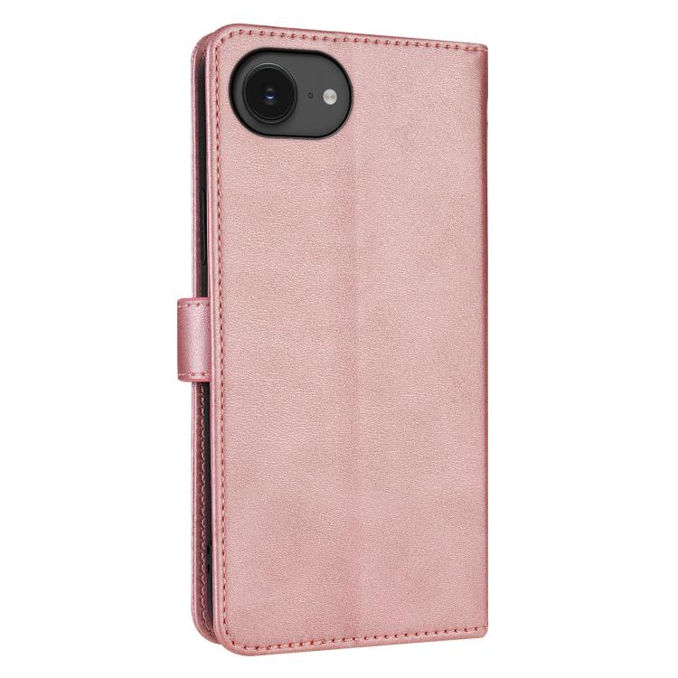 For iPhone 16e AZNS Skin Feel Calf Texture Flip Leather Phone Case(Rose Gold) - iPhone 16e Cases by AZNS | Online Shopping South Africa | PMC TechLife | Buy Now Pay Later Mobicred
