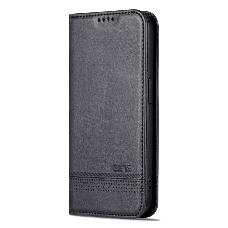 For iPhone 15 Pro AZNS Magnetic Calf Texture Flip Leather Phone Case(Black) - iPhone 15 Pro Cases by AZNS | Online Shopping South Africa | PMC Jewellery | Buy Now Pay Later Mobicred