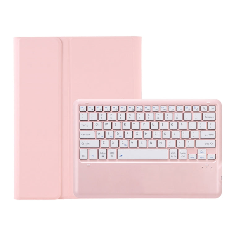 For Samsung Galaxy Tab S9+ A810B Pen Slot Detachable Bluetooth Keyboard Leather Tablet Case(Pink) - Samsung Keyboard by PMC TechLife | Online Shopping South Africa | PMC TechLife