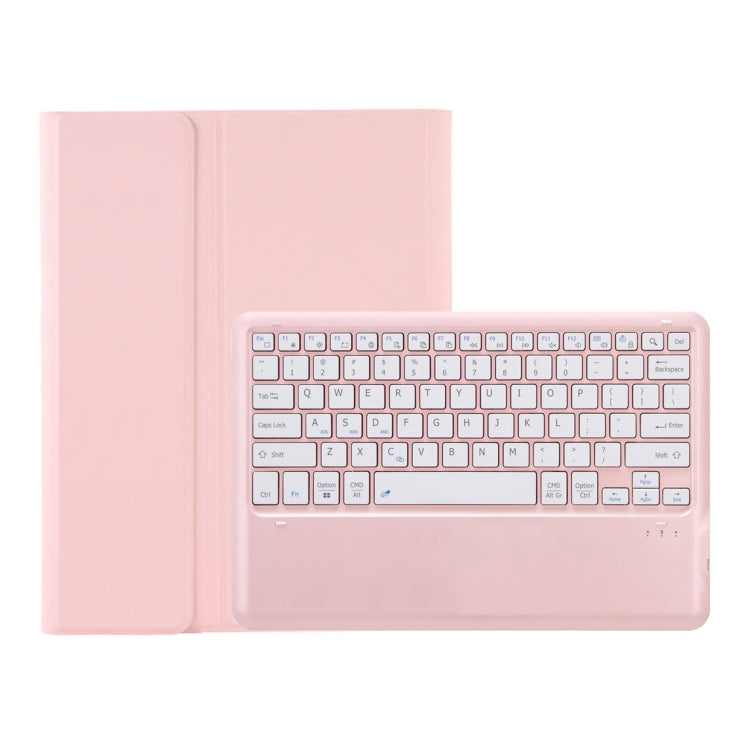 For Samsung Galaxy Tab S9 FE+ A810B Pen Slot Detachable Bluetooth Keyboard Leather Tablet Case(Pink) - Samsung Keyboard by PMC TechLife | Online Shopping South Africa | PMC TechLife