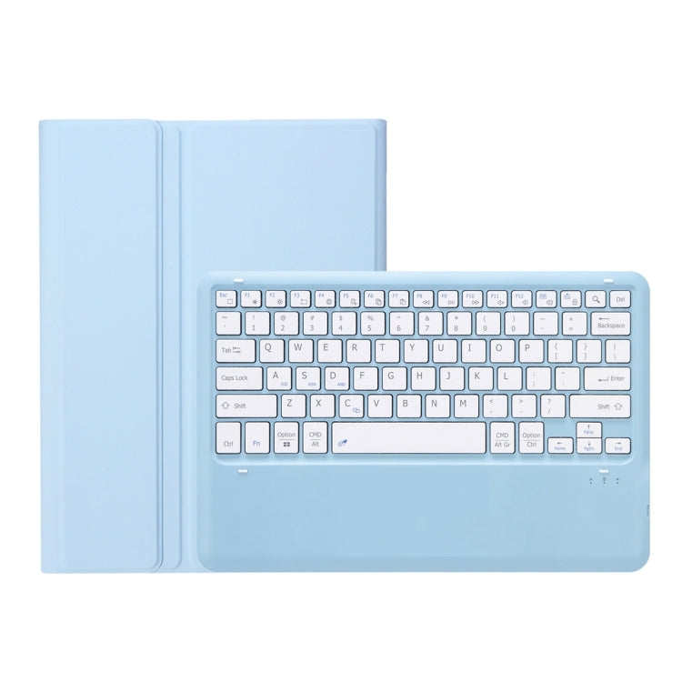 For Samsung Galaxy Tab S9 FE+ A810B Pen Slot Detachable Bluetooth Keyboard Leather Tablet Case(Sky Blue) - Samsung Keyboard by PMC TechLife | Online Shopping South Africa | PMC TechLife