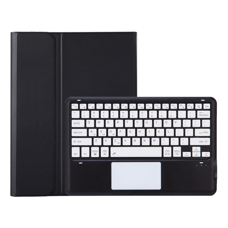 For Samsung Galaxy Tab S9+ A810B-A Touch Pad Detachable Bluetooth Keyboard Leather Tablet Case(Black+White) - Samsung Keyboard by PMC TechLife | Online Shopping South Africa | PMC TechLife