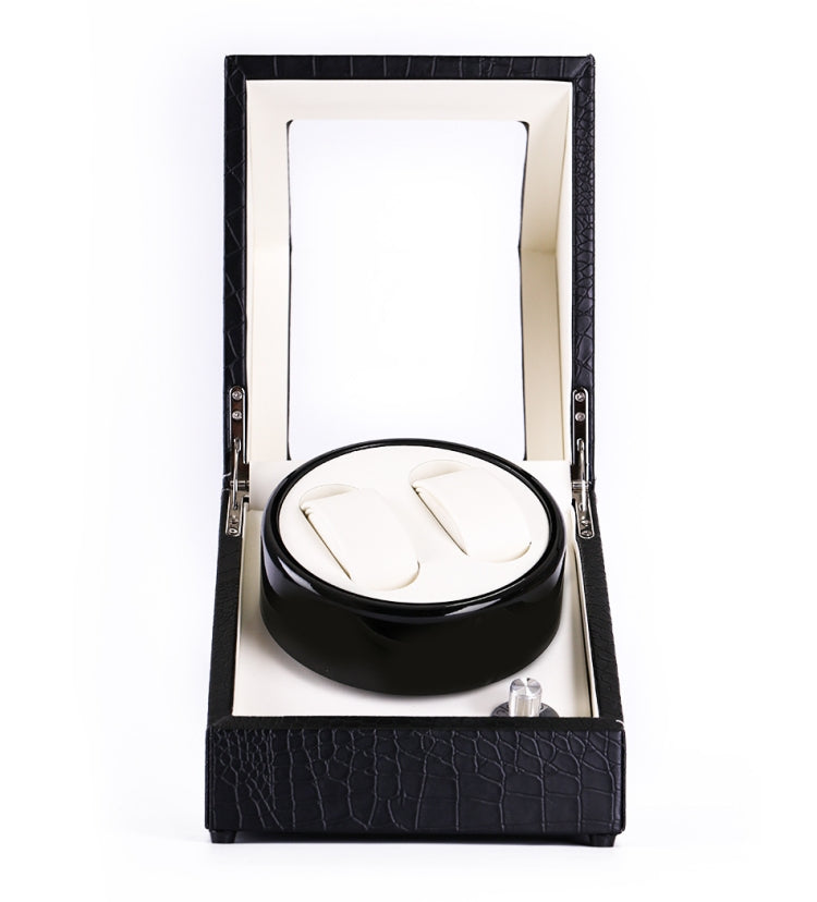 5 Gear Mechanical Automatic Watch Box Electric Motor Watch Shaker, US Plug, Style:Crocodile Pattern(White) - free shipping - PMC TechLife - Order now!
