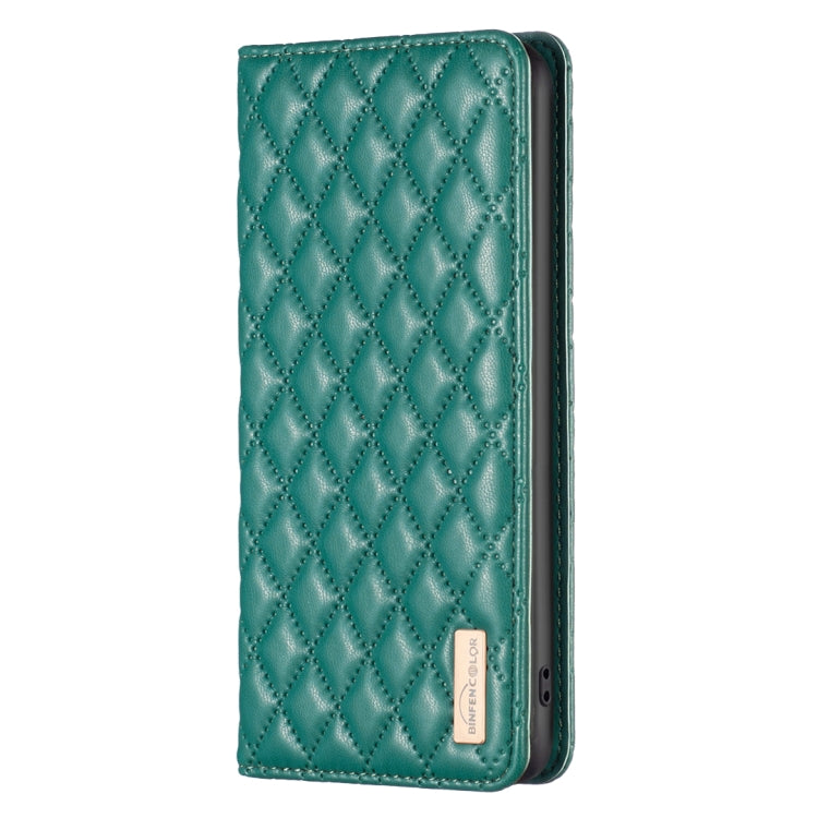 For OPPO A38 4G Diamond Lattice Magnetic Leather Flip Phone Case(Green) - A38 Cases by PMC TechLife | Online Shopping South Africa | PMC TechLife | Buy Now Pay Later Mobicred