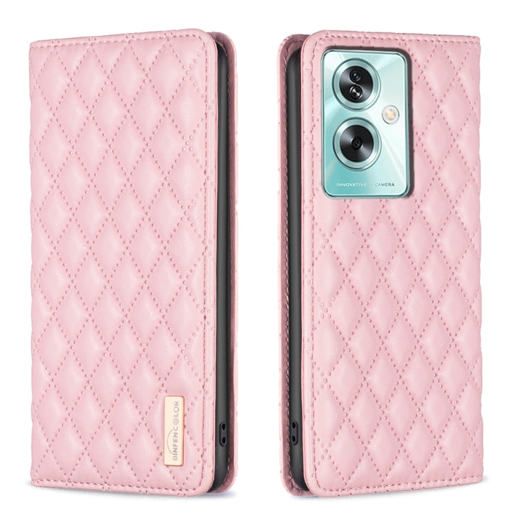 For OPPO A79 5G Diamond Lattice Magnetic Leather Flip Phone Case(Pink) - free shipping - PMC TechLife - Order now!
