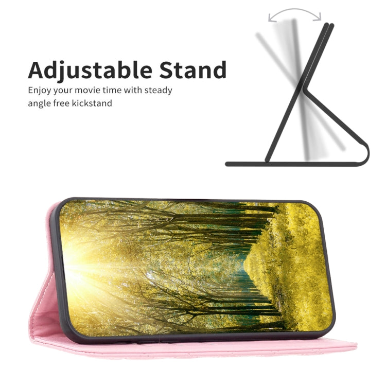 For OPPO A79 5G Diamond Lattice Magnetic Leather Flip Phone Case(Pink) - free shipping - PMC TechLife - Order now!