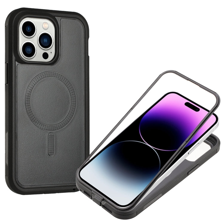 For iPhone 14 Pro Max Defender Series XT MagSafe Magnetic PC + TPU Shockproof Phone Case(Black) - iPhone 14 Pro Max Cases by PMC TechLife | Online Shopping South Africa | PMC TechLife