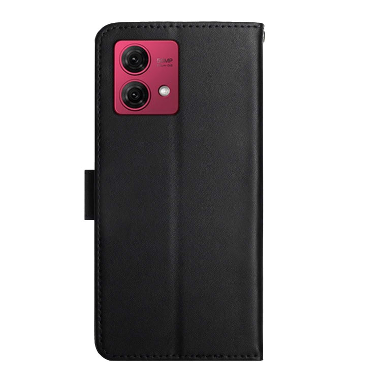 For Motorola Moto G84 Genuine Leather Fingerprint-proof Horizontal Flip Phone Case(Black) - Motorola Cases by PMC TechLife | Online Shopping South Africa | PMC TechLife | Buy Now Pay Later Mobicred