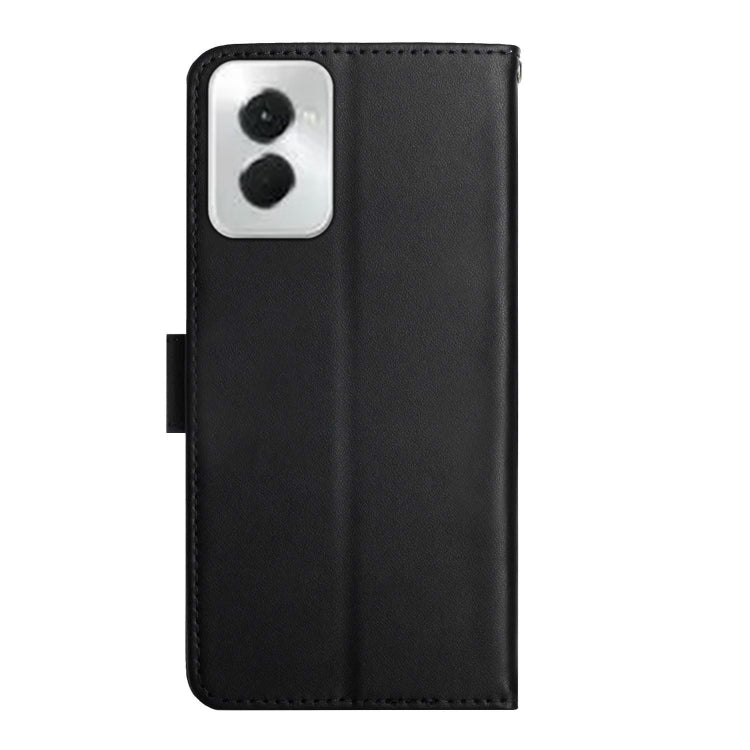 For Motorola Moto G Power 5G 2024 Genuine Leather Fingerprint-proof Horizontal Flip Phone Case(Black) - Motorola Cases by PMC Jewellery | Online Shopping South Africa | PMC Jewellery | Buy Now Pay Later Mobicred