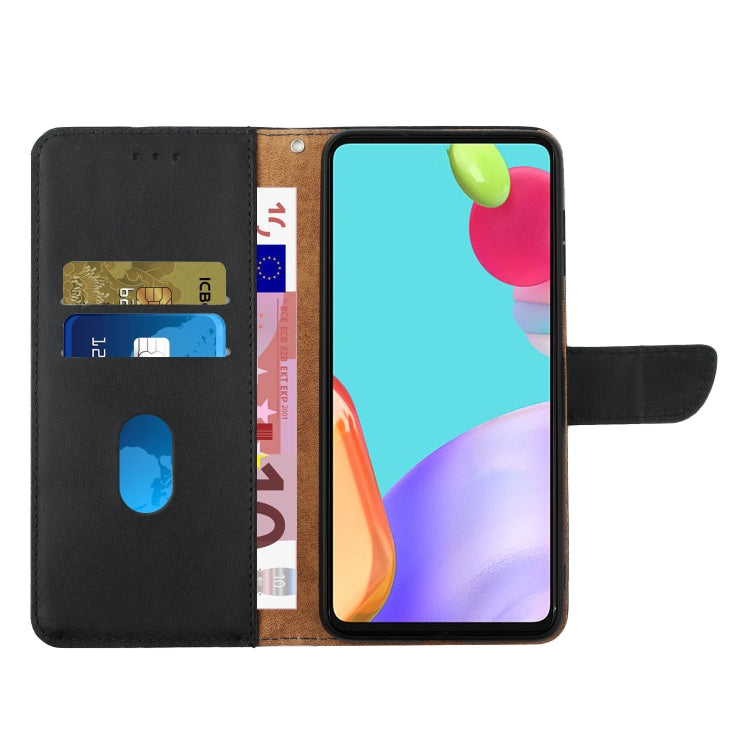 For Motorola Moto G55 5G Genuine Leather Fingerprint-proof Horizontal Flip Phone Case(Black) - Motorola Cases by PMC TechLife | Online Shopping South Africa | PMC TechLife | Buy Now Pay Later Mobicred