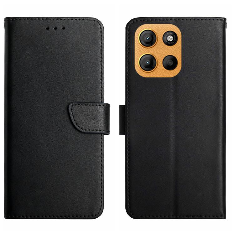 For Motorola Moto G Stylus 5G 2025 Genuine Leather Fingerprint-proof Horizontal Flip Phone Case(Black) - Motorola Cases by PMC TechLife | Online Shopping South Africa | PMC TechLife | Buy Now Pay Later Mobicred