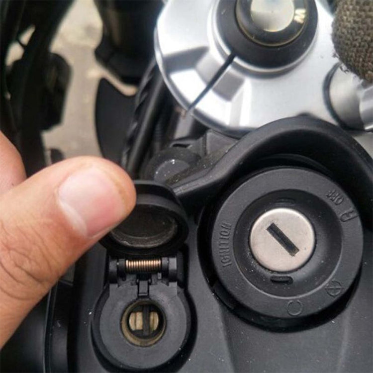 German EU Plug Special Motorcycle Elbow Charger Dual USB Voltmeter 4.2A Charger, Shell Color:Blue(Red Light) - Battery Charger by PMC TechLife | Online Shopping South Africa | PMC TechLife | Buy Now Pay Later Mobicred