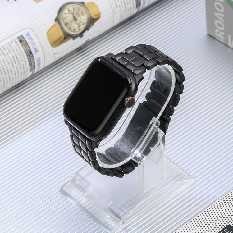 For Apple Watch Series 8 41mm Five Beads Titanium Steel Watch Band(Black) - Watch Bands by PMC TechLife | Online Shopping South Africa | PMC TechLife