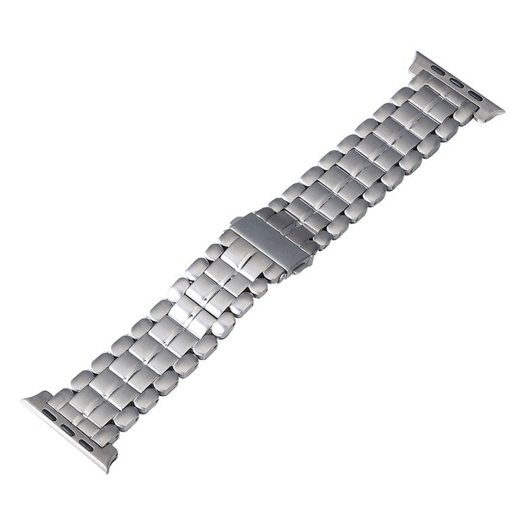 For Apple Watch Series 6 44mm Five Beads Titanium Steel Watch Band(Silver) - Watch Bands by PMC TechLife | Online Shopping South Africa | PMC TechLife