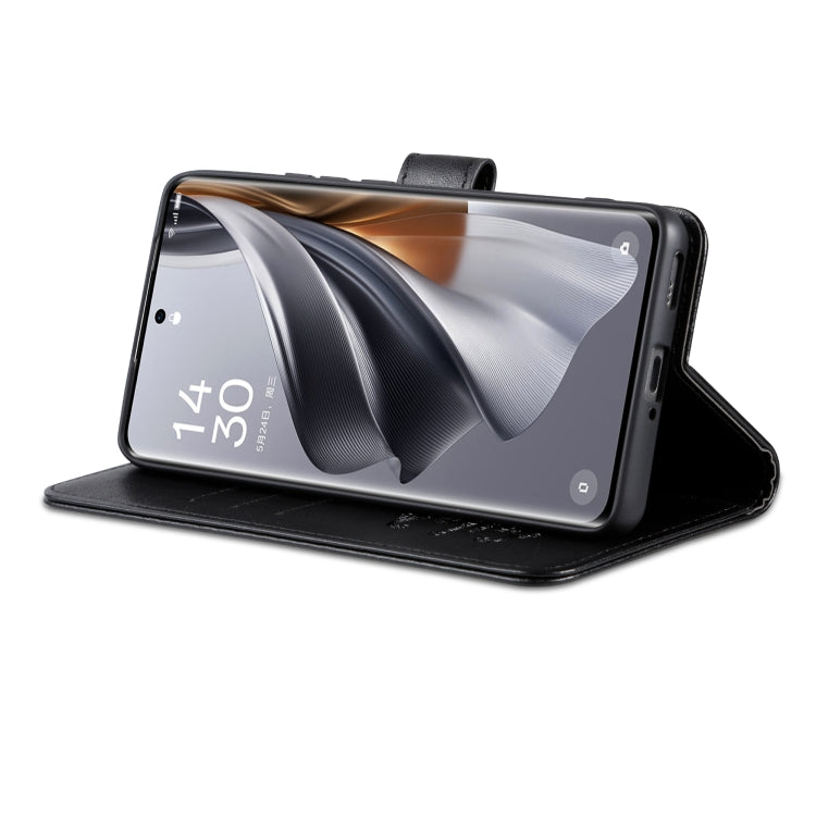 For OPPO Find X7 AZNS Sheepskin Texture Flip Leather Phone Case(Black) - OPPO Cases by AZNS | Online Shopping South Africa | PMC TechLife | Buy Now Pay Later Mobicred