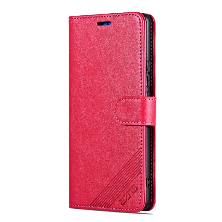 For OPPO Find X7 Ultra AZNS Sheepskin Texture Flip Leather Phone Case(Red) - OPPO Cases by AZNS | Online Shopping South Africa | PMC TechLife | Buy Now Pay Later Mobicred