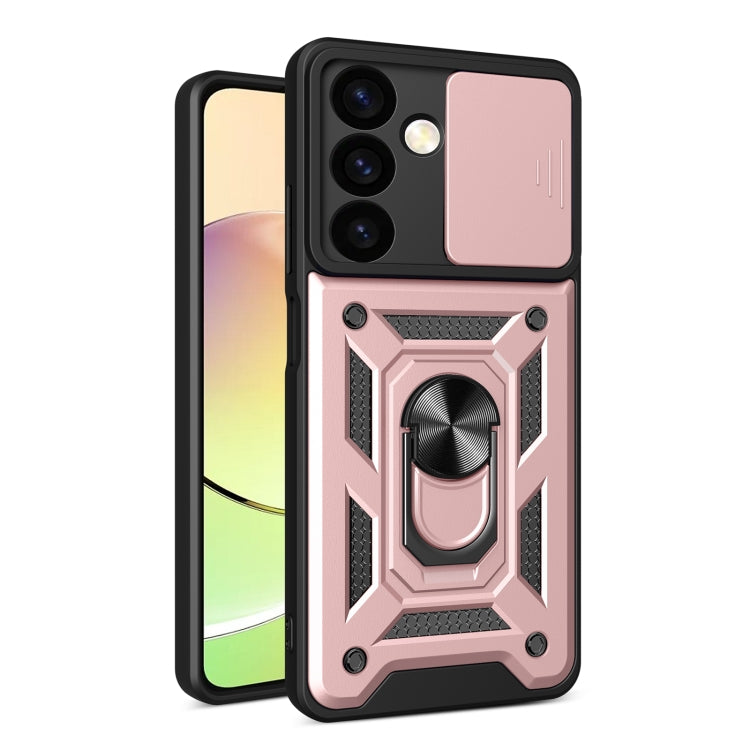 For Samsung Galaxy S24+ 5G Sliding Camera Cover Design TPU+PC Phone Case(Rose Gold) - Galaxy S24+ 5G Cases by PMC TechLife | Online Shopping South Africa | PMC TechLife