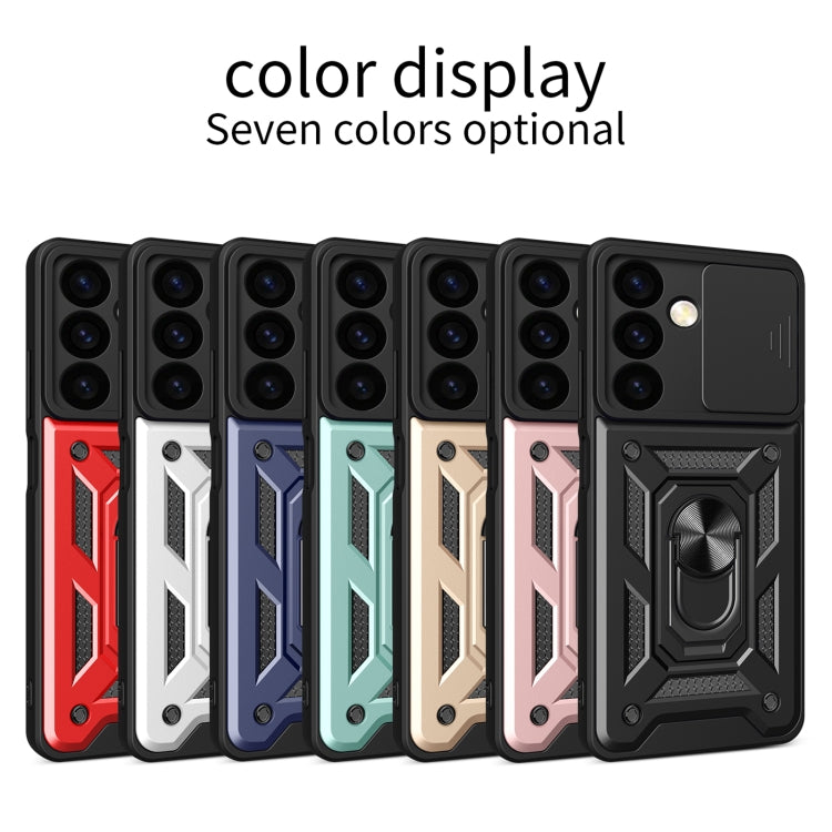 For Samsung Galaxy S24+ 5G Sliding Camera Cover Design TPU+PC Phone Case(Silver) - Galaxy S24+ 5G Cases by PMC TechLife | Online Shopping South Africa | PMC TechLife