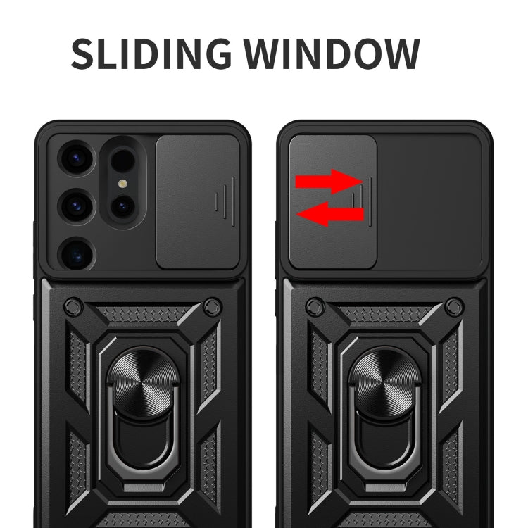 For Samsung Galaxy S24 Ultra 5G Sliding Camera Cover Design TPU+PC Phone Case(Silver) - Galaxy S24 Ultra 5G Cases by PMC TechLife | Online Shopping South Africa | PMC TechLife