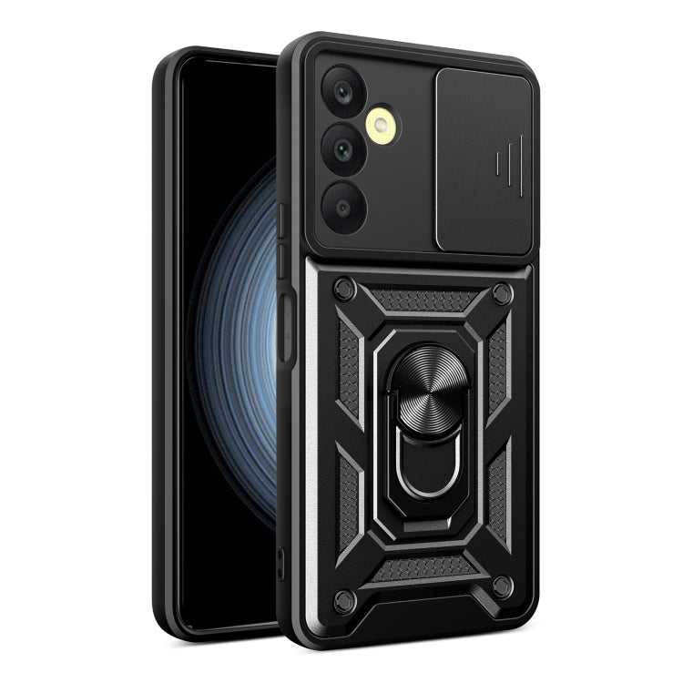 For Samsung Galaxy A25 5G Sliding Camera Cover Design TPU+PC Phone Case(Black) - Galaxy Phone Cases by PMC TechLife | Online Shopping South Africa | PMC TechLife