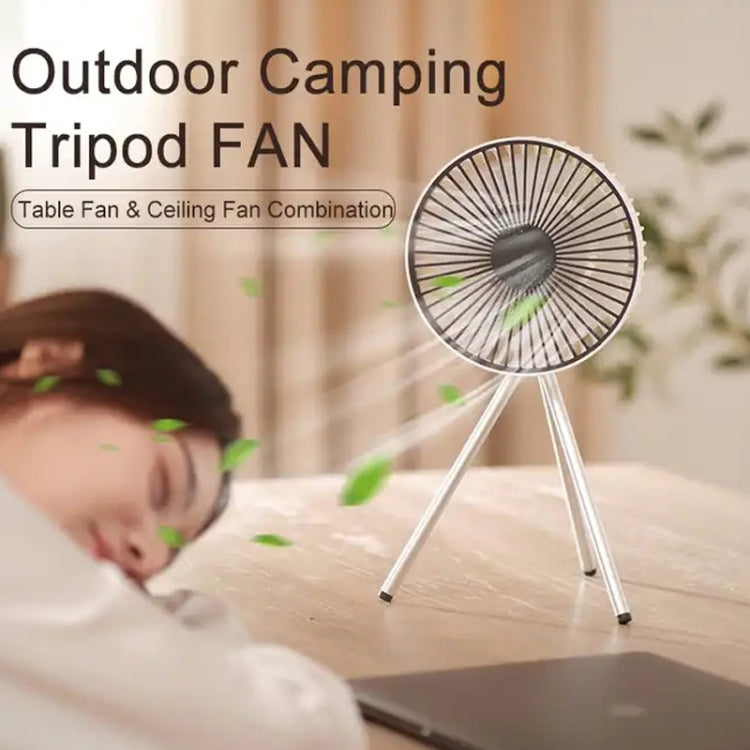DQ213 4000mAh Outdoor Portable Camping Fan Tent Hanging Vertical Light(Black Grey) - Electric Fans by PMC TechLife | Online Shopping South Africa | PMC TechLife | Buy Now Pay Later Mobicred