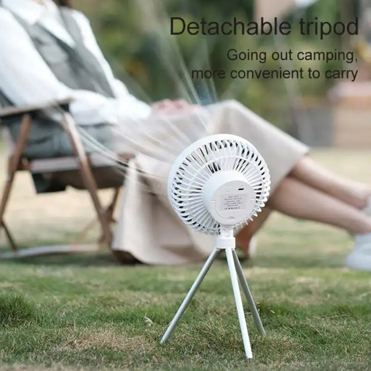 DQ213 4000mAh Outdoor Portable Camping Fan Tent Hanging Vertical Light(Black Grey) - Electric Fans by PMC TechLife | Online Shopping South Africa | PMC TechLife | Buy Now Pay Later Mobicred
