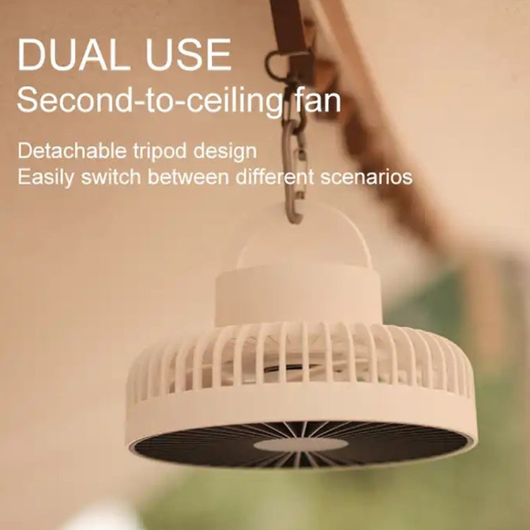 DQ213 4000mAh Outdoor Portable Camping Fan Tent Hanging Vertical Light(Black Grey) - Electric Fans by PMC TechLife | Online Shopping South Africa | PMC TechLife | Buy Now Pay Later Mobicred