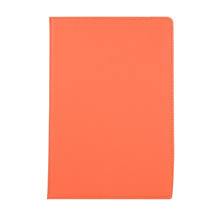 For Samsung Galaxy Tab S9 Ultra Litchi Texture 360 Degrees Rotation Holder Leather Tablet Case(Orange) - Galaxy Tab S9 Ultra Cases by PMC Jewellery | Online Shopping South Africa | PMC Jewellery | Buy Now Pay Later Mobicred