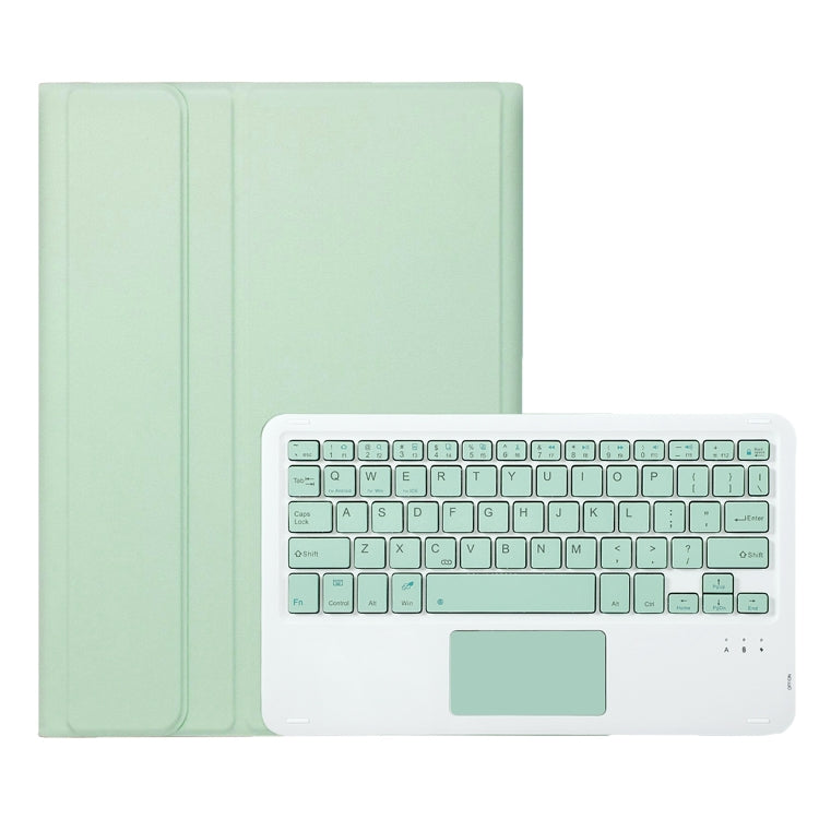 For Samsung Galaxy Tab S9 A710B-A Candy Color TPU Touch Bluetooth Keyboard Leather Tablet Case with Pen Holder(Light Green) - Samsung Keyboard by PMC TechLife | Online Shopping South Africa | PMC TechLife