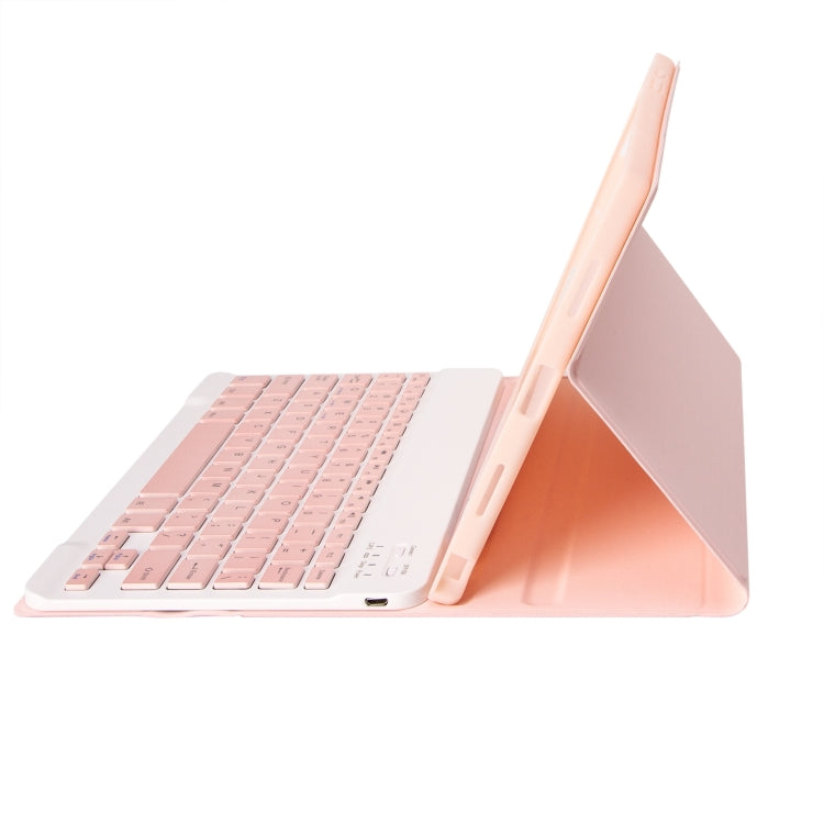 For Samsung Galaxy Tab S9 A710B Candy Color TPU Bluetooth Keyboard Leather Tablet Case with Pen Holder(Pink) - Samsung Keyboard by PMC TechLife | Online Shopping South Africa | PMC TechLife | Buy Now Pay Later Mobicred