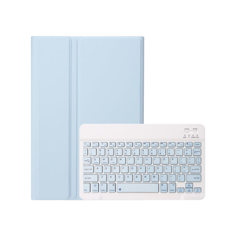 For Samsung Galaxy Tab S9 A710B Candy Color TPU Bluetooth Keyboard Leather Tablet Case with Pen Holder(Ice Blue) - Samsung Keyboard by PMC TechLife | Online Shopping South Africa | PMC TechLife
