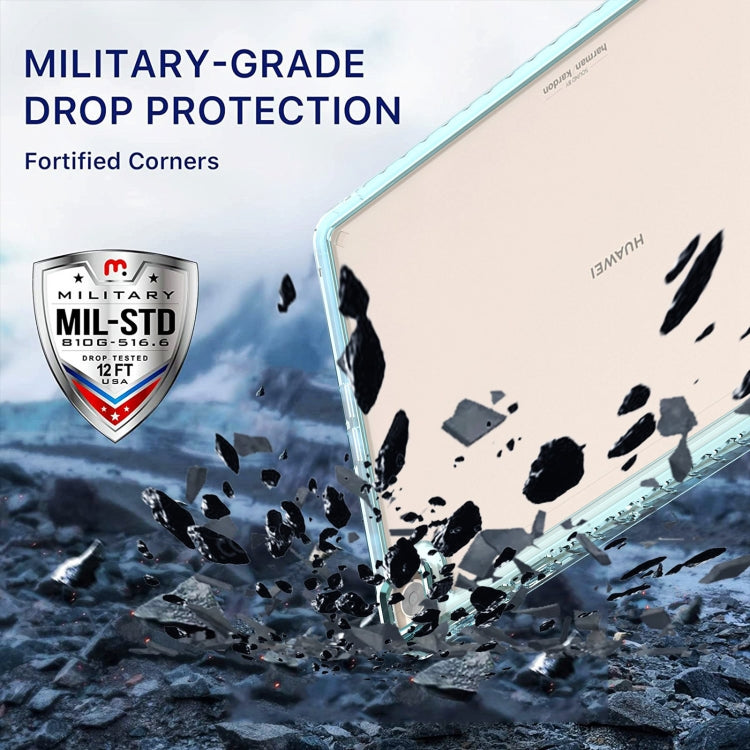 For Huawei MatePad T10 / T10S Clear Acrylic Shockproof Tablet Case(Purple) - Huawei by PMC TechLife | Online Shopping South Africa | PMC TechLife | Buy Now Pay Later Mobicred