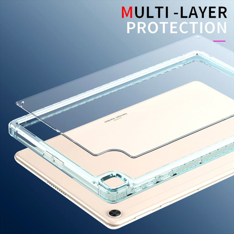 For Huawei MatePad T10 / T10S Clear Acrylic Shockproof Tablet Case(Purple) - Huawei by PMC TechLife | Online Shopping South Africa | PMC TechLife | Buy Now Pay Later Mobicred