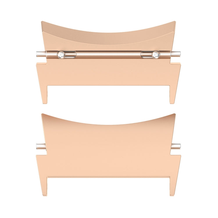 For Samsung Galaxy Watch 6 / 6 Classic 1 Pair Stainless Steel Metal Watch Band Connector(Rose Gold) - free shipping - PMc TechLife - Order now!