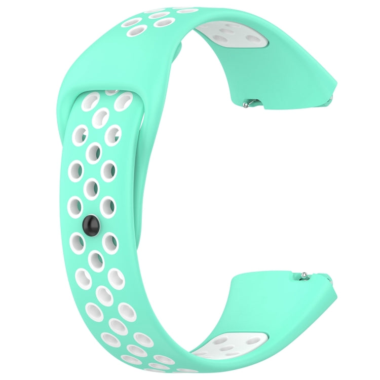 For Redmi Watch 3 Lite / Watch 3 Active Two Color Silicone Watch Band(Teal White) - Watch Bands by PMC TechLife | Online Shopping South Africa | PMC TechLife