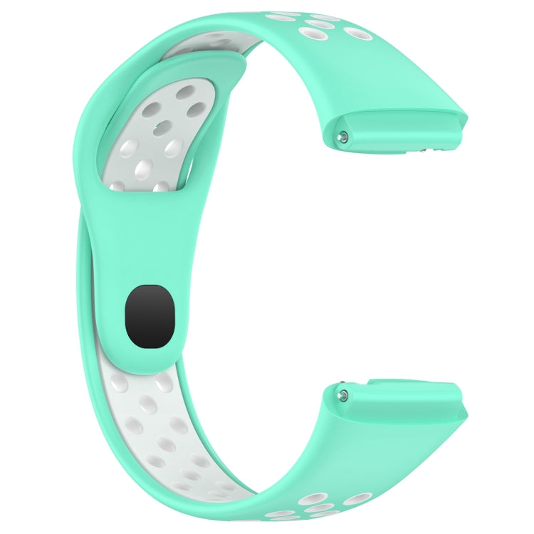 For Redmi Watch 3 Lite / Watch 3 Active Two Color Silicone Watch Band(Teal White) - Watch Bands by PMC TechLife | Online Shopping South Africa | PMC TechLife