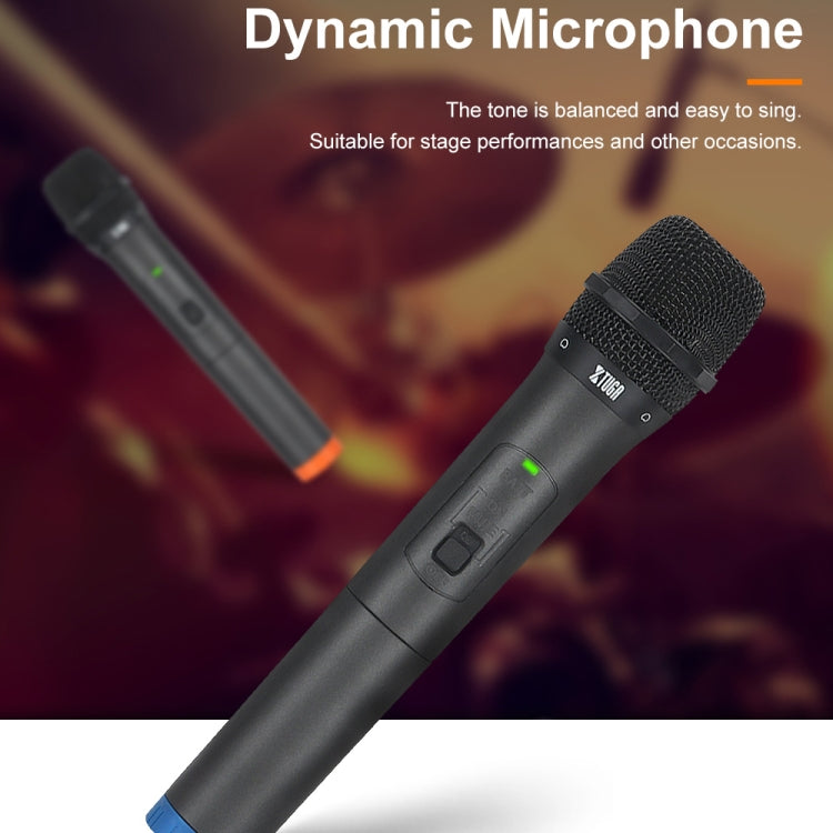 XTUGA S400 Professional 4-Channel UHF Wireless Microphone System with 4 Handheld Microphone(UK Plug) - Microphone by XTUGA | Online Shopping South Africa | PMC TechLife | Buy Now Pay Later Mobicred
