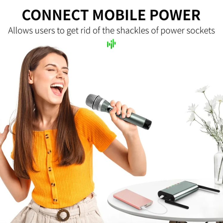 XTUGA U-F4600 Professional 4-Channel UHF Wireless Microphone System with 4 Handheld Microphone(AU Plug) - Microphone by XTUGA | Online Shopping South Africa | PMC TechLife | Buy Now Pay Later Mobicred