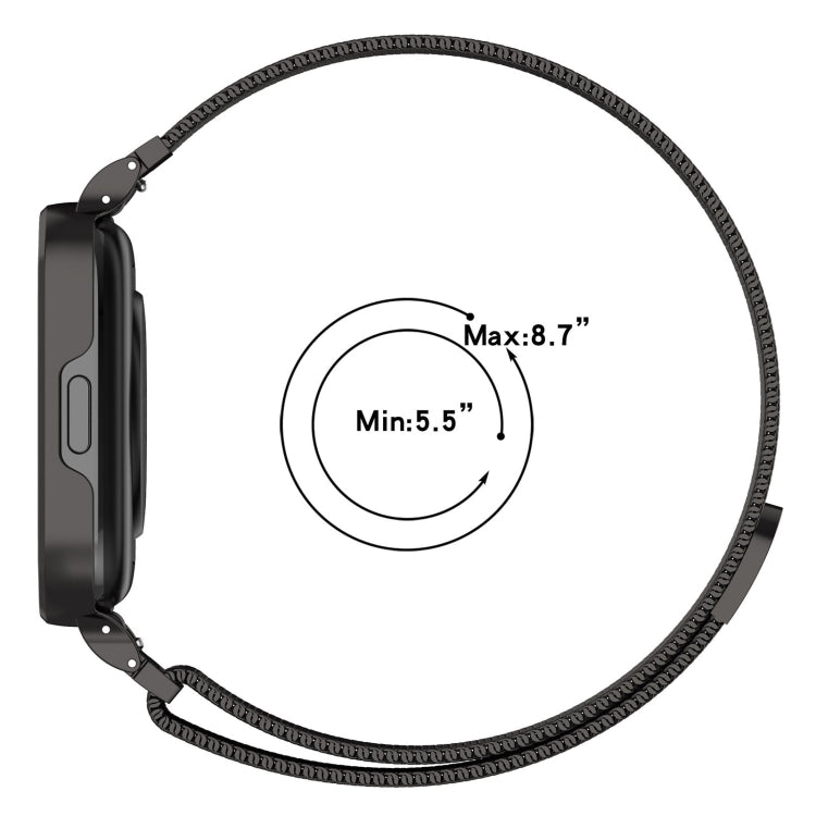 For Redmi Watch 3 Lite / Watch 3 Active 2 in 1 Milan Metal Watch Band with Watch Frame(Rose Gold) - free shipping - PMC TechLife - Order now!