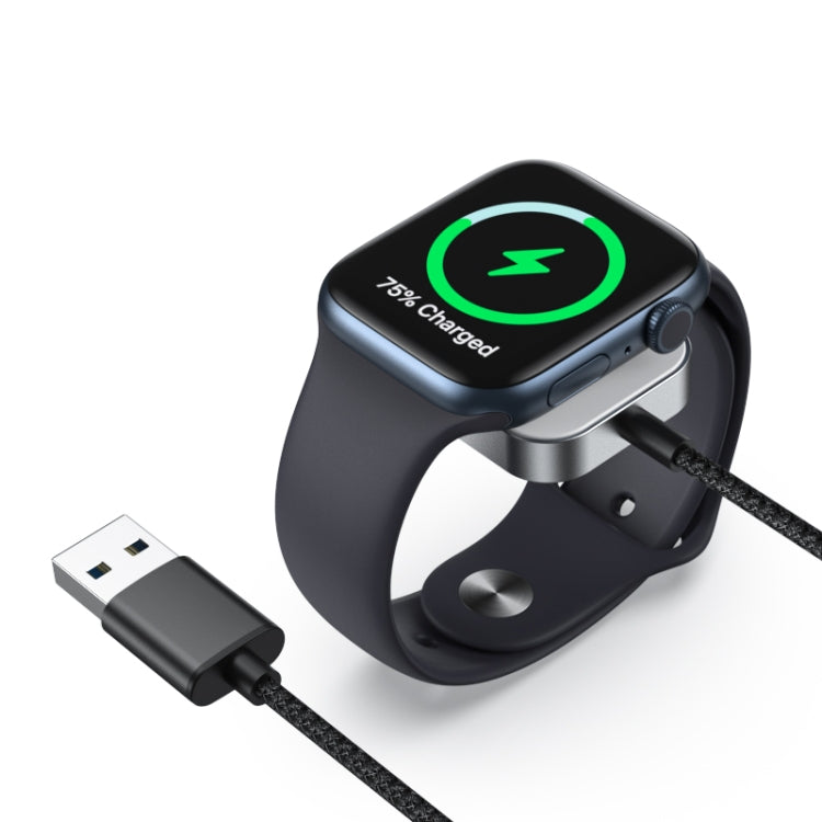For Apple Watch USB Interface Magnetic Charger(Silver) - Charger / Holder by PMC TechLife | Online Shopping South Africa | PMC TechLife | Buy Now Pay Later Mobicred