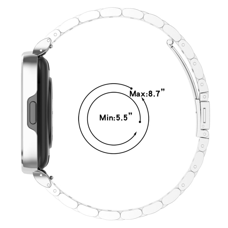 For Redmi Watch 3 Lite / Watch 3 Active 2 in 1 Three-bead Metal Watch Band with Watch Frame(Rose Gold) - free shipping - PMC TechLife - Order now!