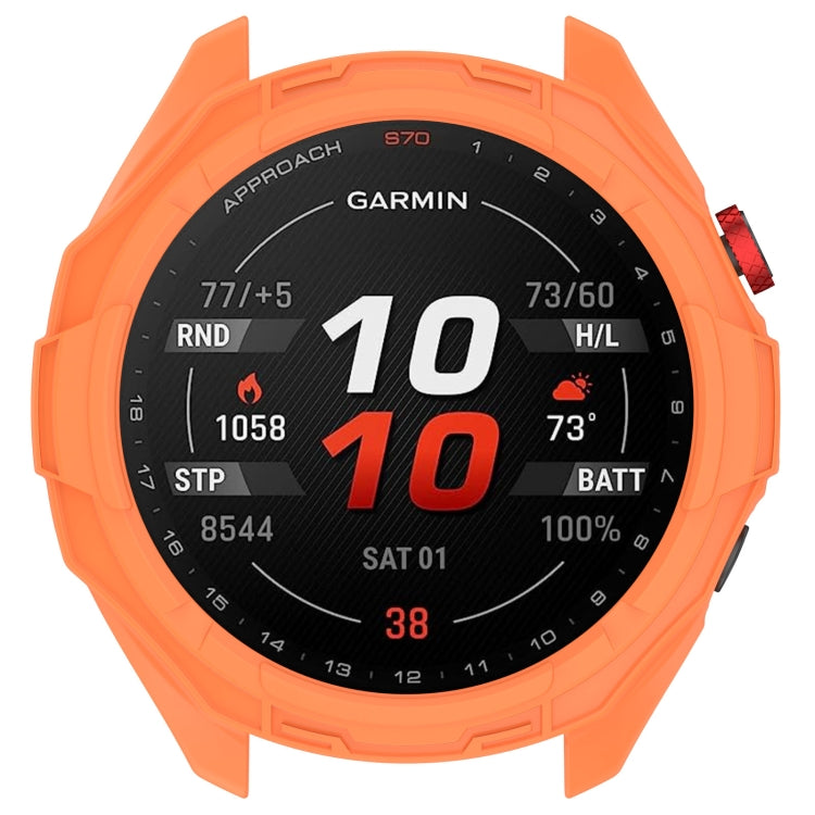 For Garmin Approach S70 47mm Armor Hollow Watch Protective Case(Orange) - free shipping - PMC TechLife - Order now!