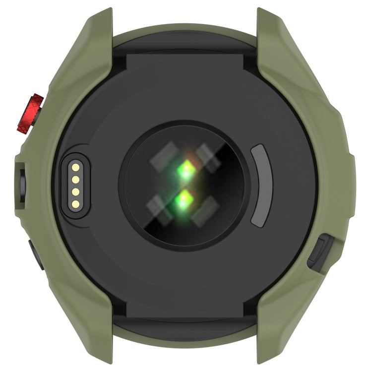 For Garmin Approach S70 47mm Armor Hollow Watch Protective Case(Green) - Watch Cases by PMC TechLife | Online Shopping South Africa | PMC TechLife | Buy Now Pay Later Mobicred