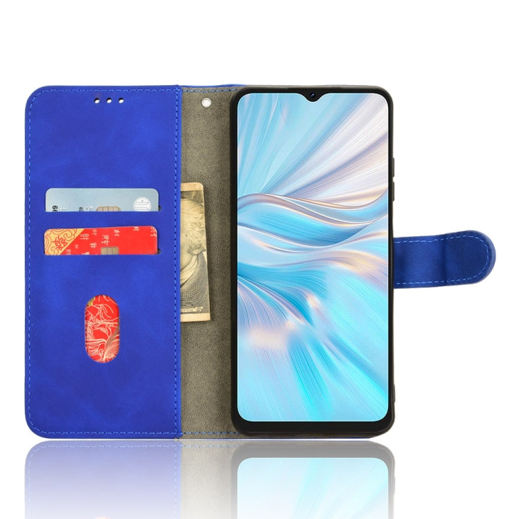 For Blackview OSCAL C70 Skin Feel Magnetic Flip Leather Phone Case(Blue) - More Brand by PMC TechLife | Online Shopping South Africa | PMC TechLife