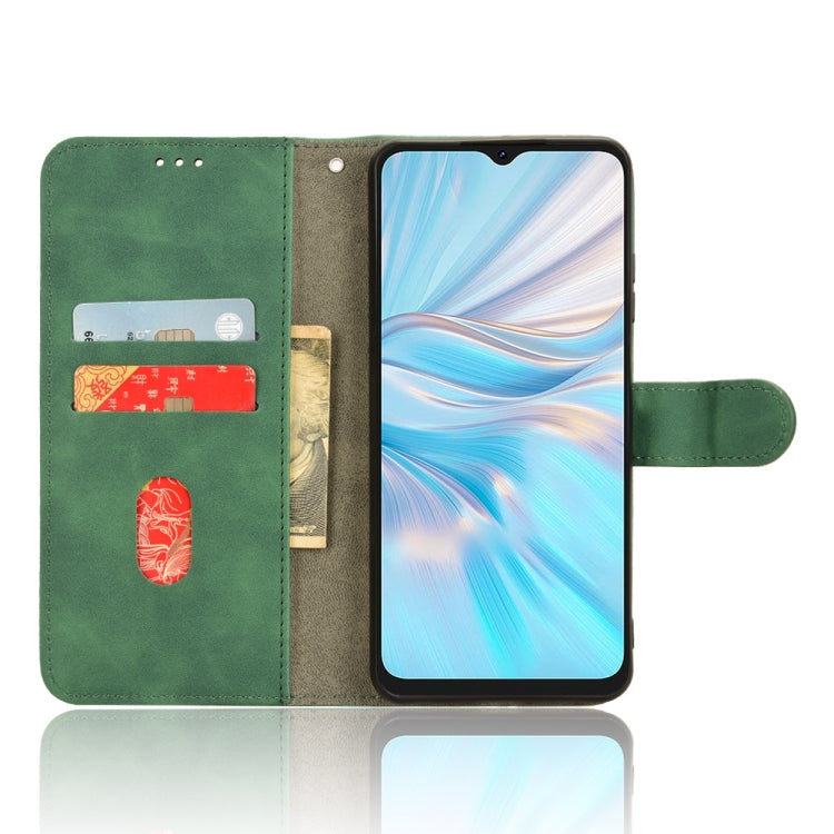 For Blackview OSCAL C70 Skin Feel Magnetic Flip Leather Phone Case(Green) - More Brand by PMC TechLife | Online Shopping South Africa | PMC TechLife