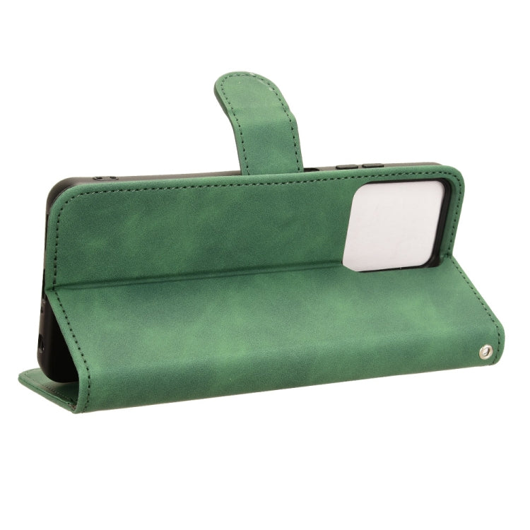 For Blackview OSCAL C70 Skin Feel Magnetic Flip Leather Phone Case(Green) - More Brand by PMC TechLife | Online Shopping South Africa | PMC TechLife