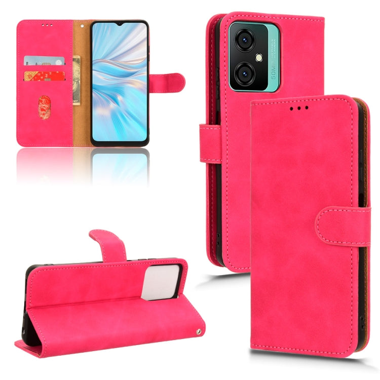 For Blackview OSCAL C70 Skin Feel Magnetic Flip Leather Phone Case(Rose Red) - More Brand by PMC TechLife | Online Shopping South Africa | PMC TechLife
