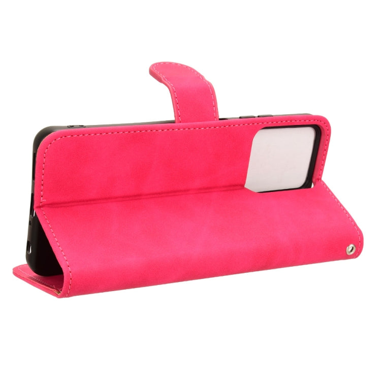 For Blackview OSCAL C70 Skin Feel Magnetic Flip Leather Phone Case(Rose Red) - More Brand by PMC TechLife | Online Shopping South Africa | PMC TechLife