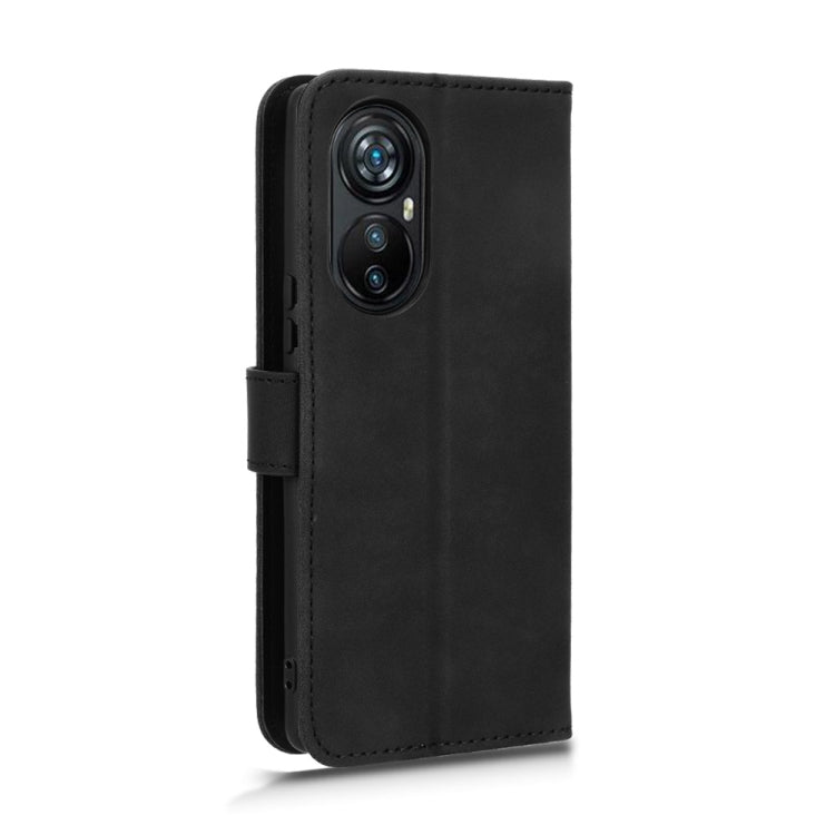 For Blackview A200 Pro Skin Feel Magnetic Flip Leather Phone Case(Black) - More Brand by PMC TechLife | Online Shopping South Africa | PMC TechLife